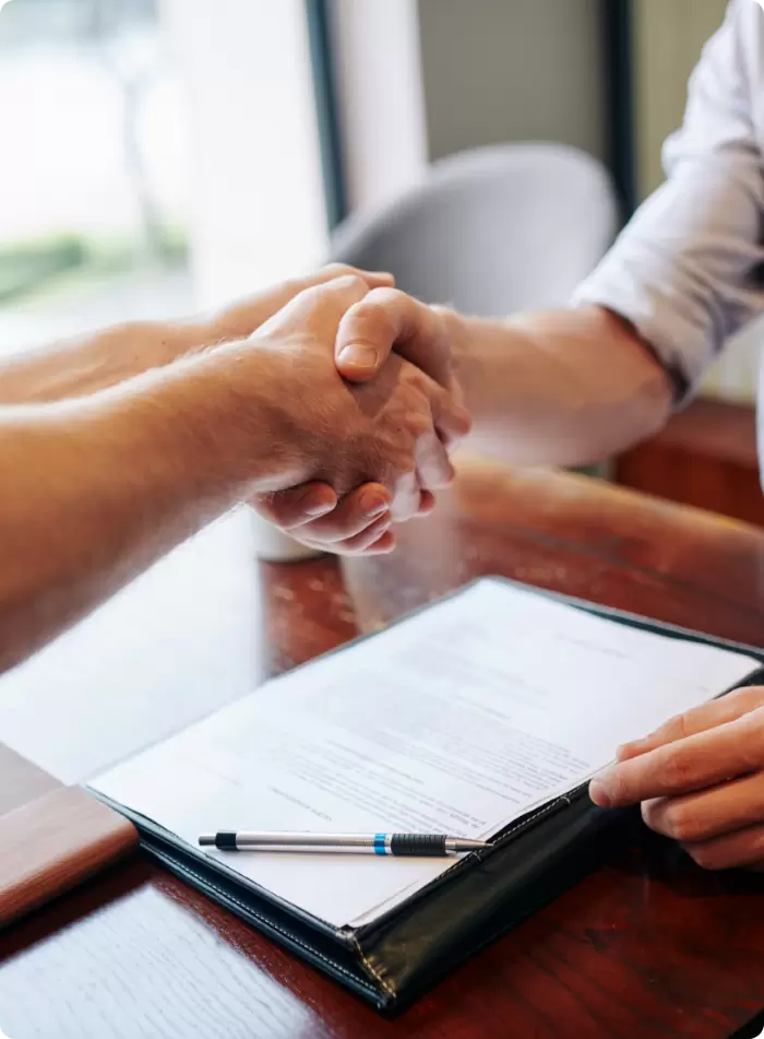 aperto de mão